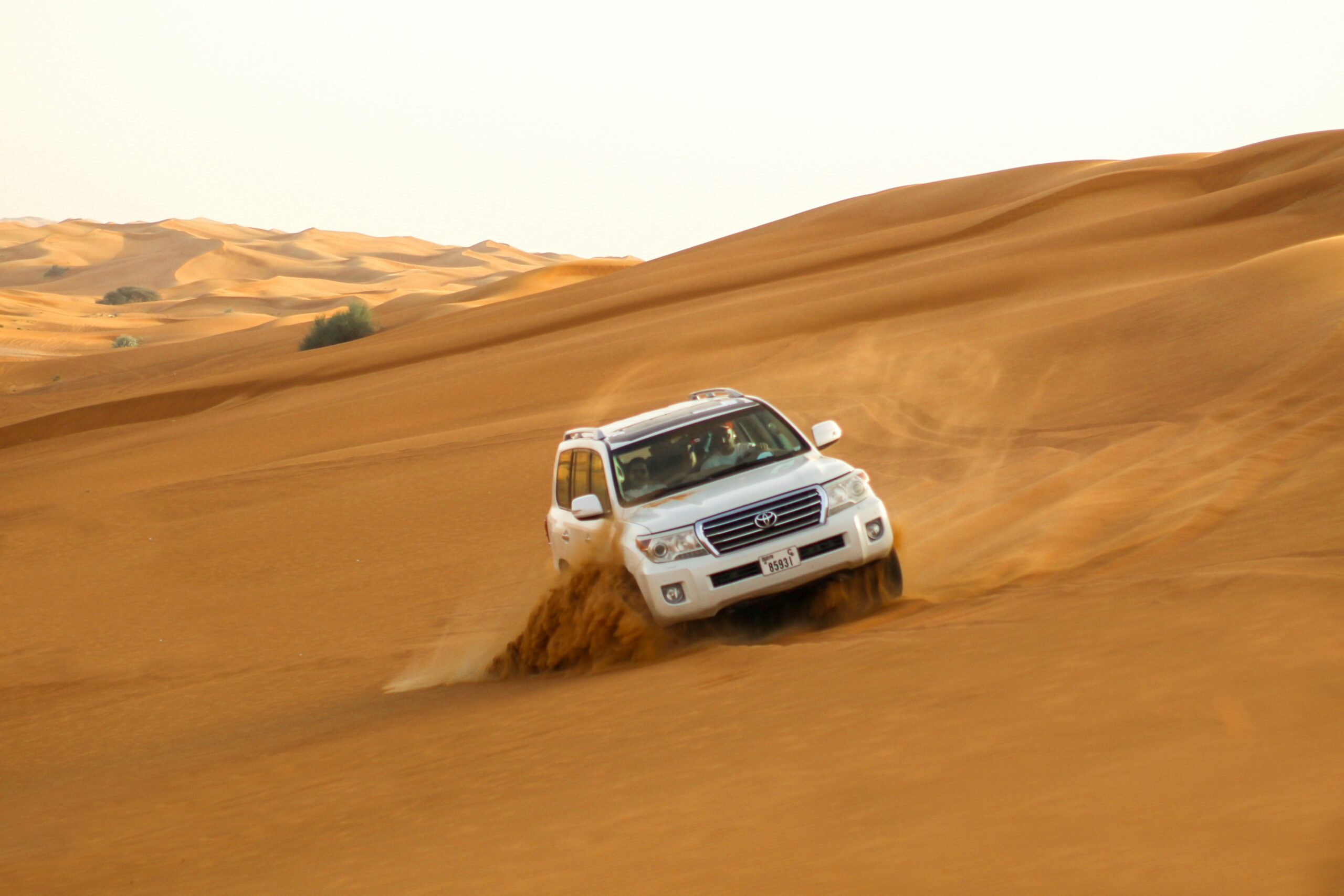 Dubai desert safari dune drive in the UAE